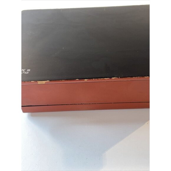 Vintage Japanese Dragon Trinket Jewelry Box Red Lacquer Bamboo MCM Read EL5 - Picture 8 of 13